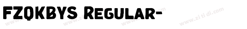 FZQKBYS Regular字体转换